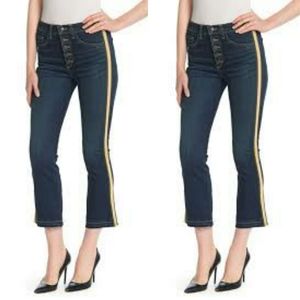 Veronica Beard boot side strap jeans